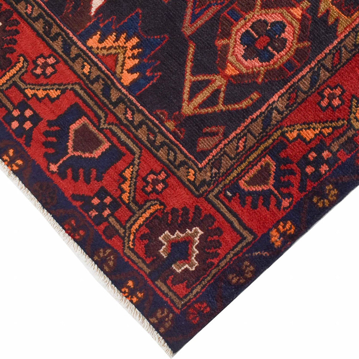 Persisk tæppe - Nomadisk - 207 x 130 cm - mørkeblå