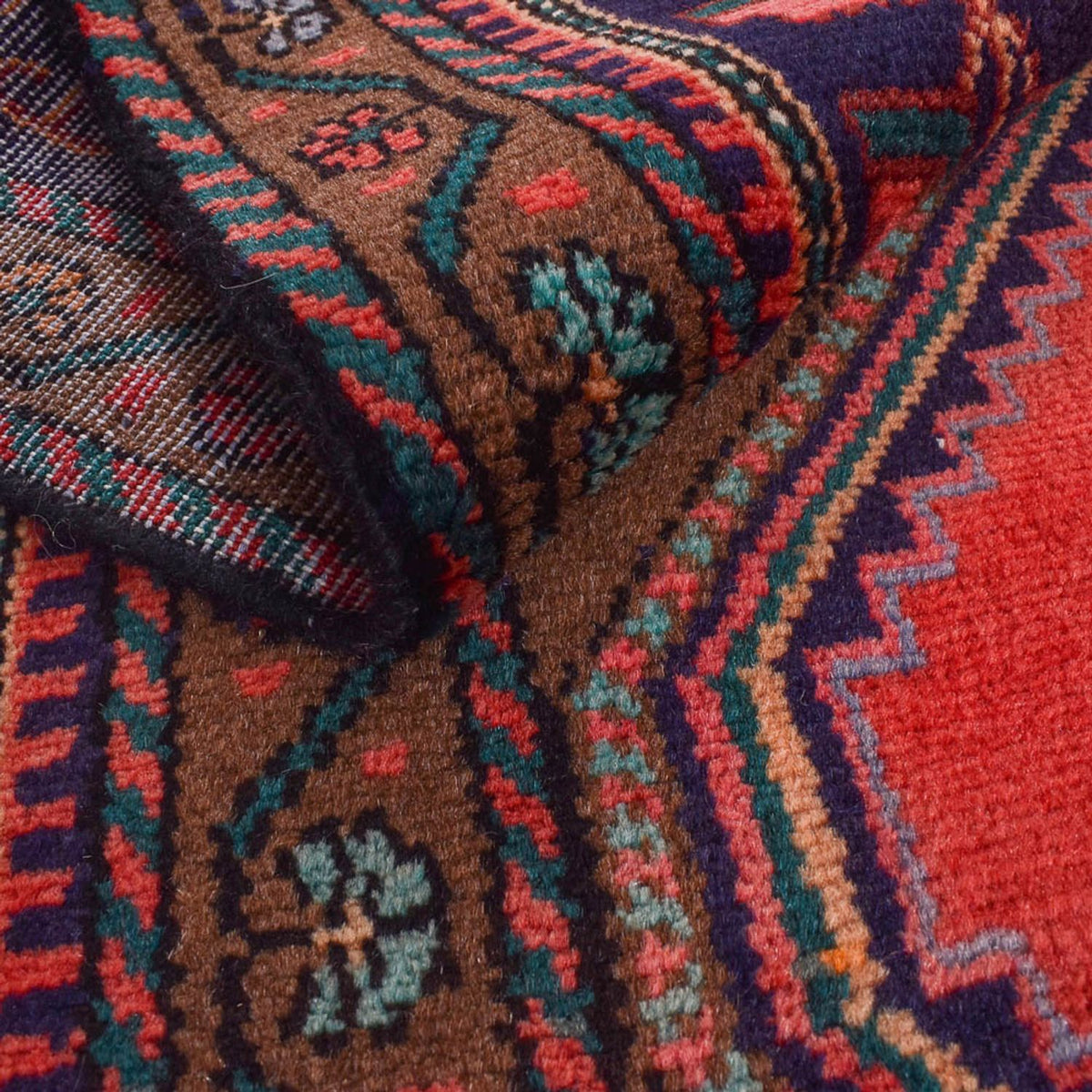 Løber Persisk tæppe - Nomadisk - 280 x 147 cm - rød