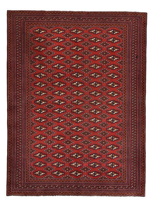 Turkaman-tæppe - 170 x 128 cm - rød