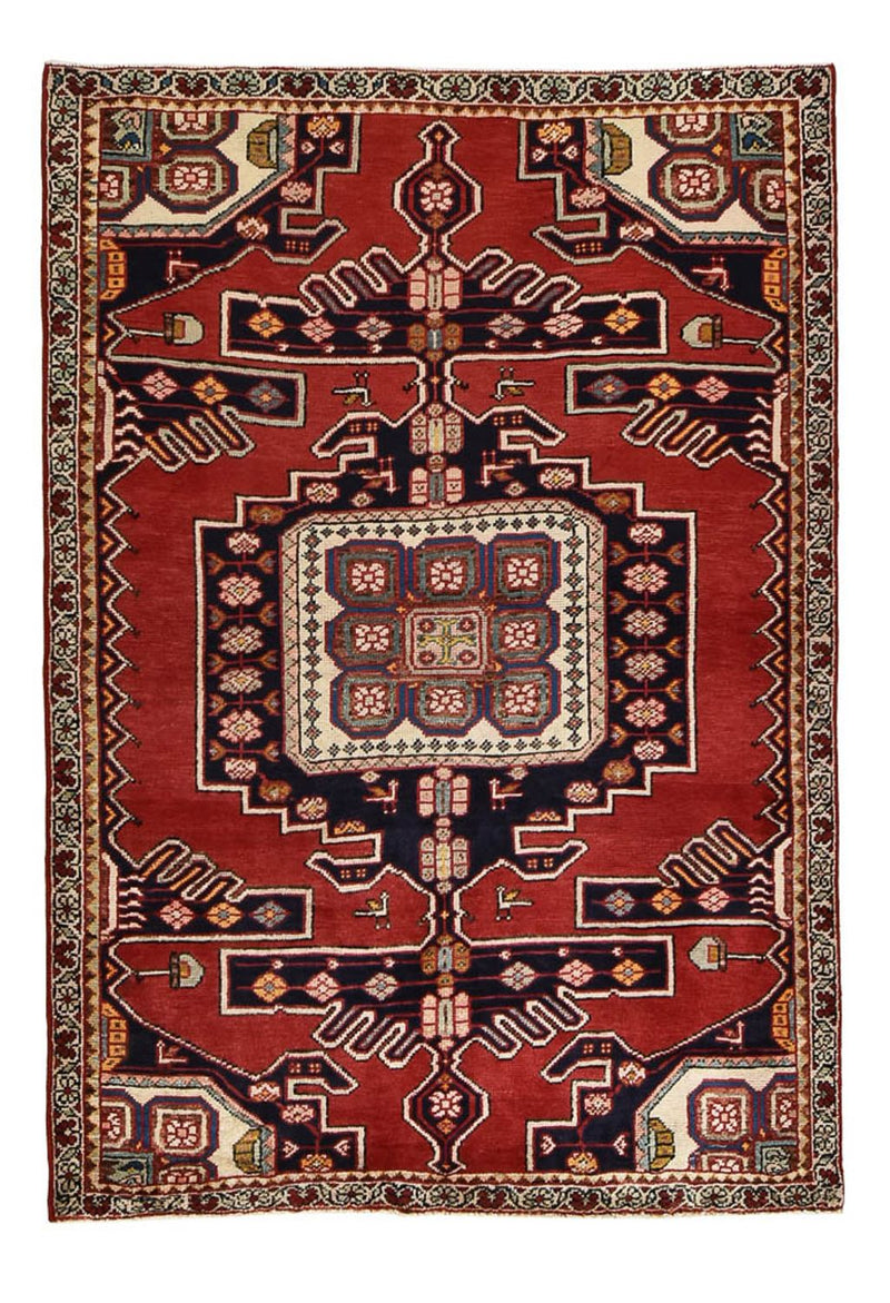 Persisk tæppe - Nomadisk - 192 x 133 cm - rød