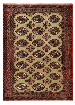 Turkaman-tæppe - 178 x 131 cm - flerfarvet