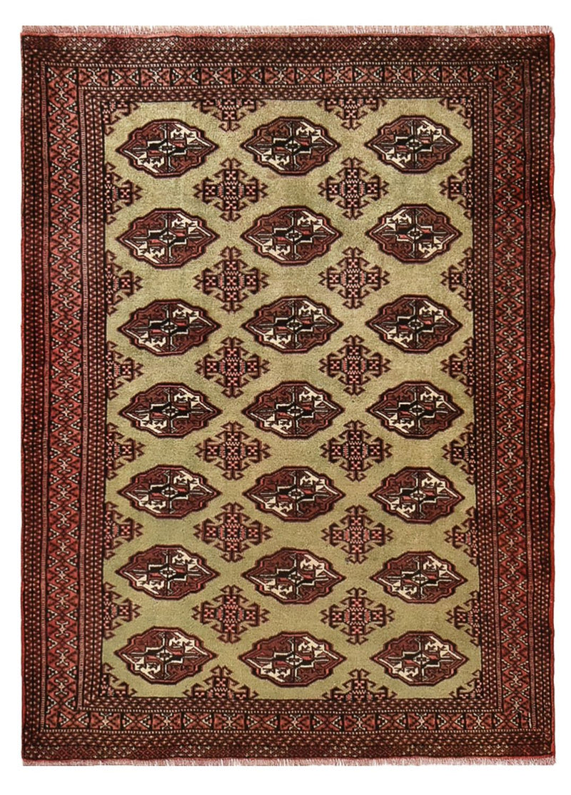 Turkaman-tæppe - 178 x 131 cm - flerfarvet