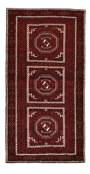 Løber Baluch-tæppe - 214 x 110 cm - rust