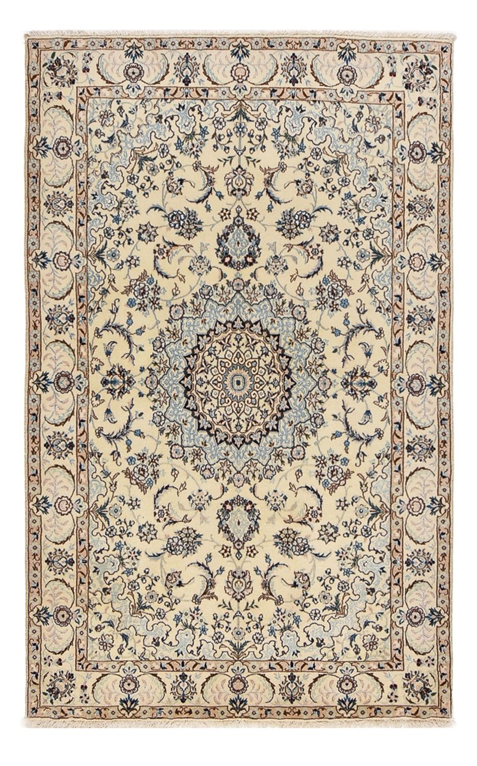 Persisk tæppe - Nain - Royal - 204 x 126 cm - beige