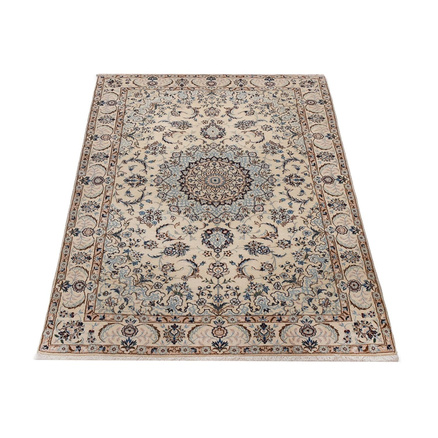 Persisk tæppe - Nain - Royal - 204 x 126 cm - beige