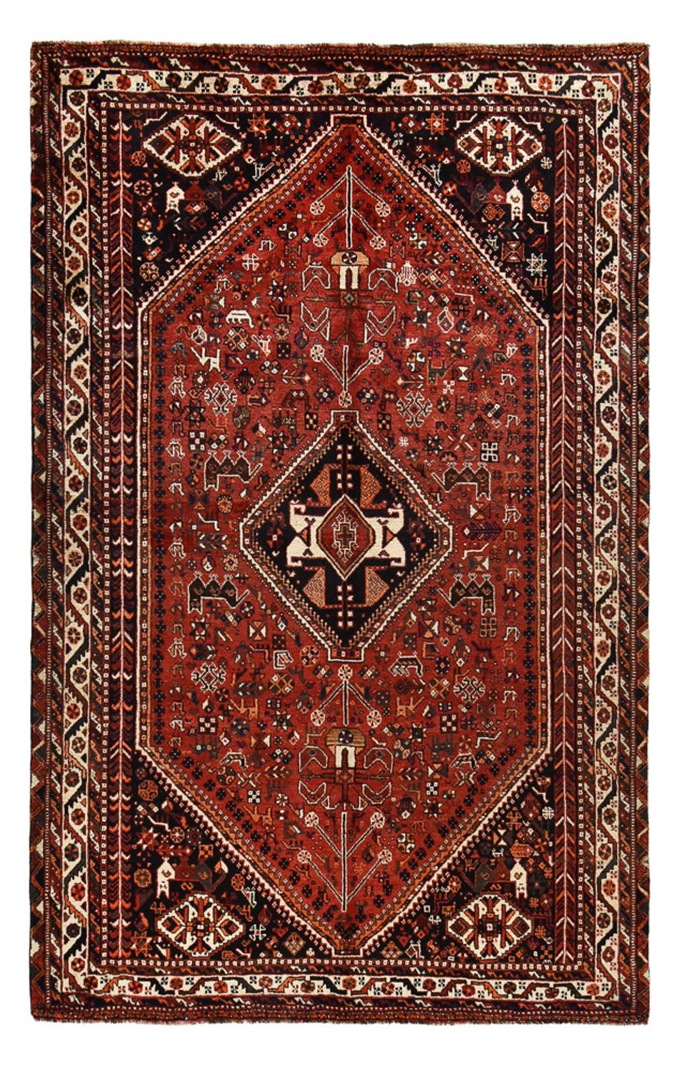 Persisk tæppe - Nomadisk - 281 x 178 cm - rød