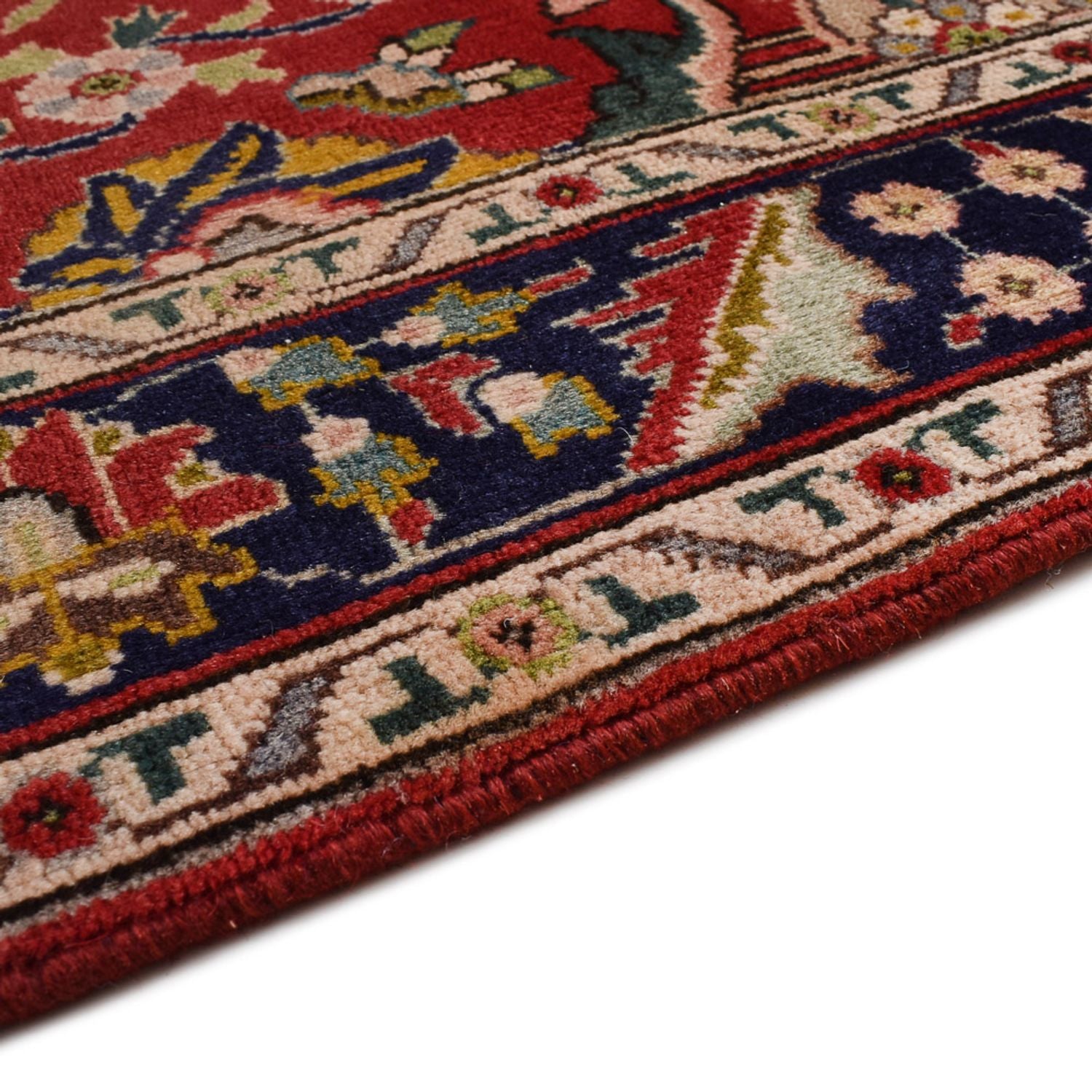 Løber Persisk tæppe - Tabriz - 400 x 92 cm - rød