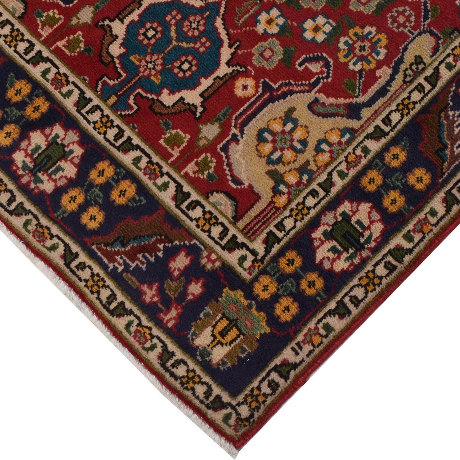 Løber Persisk tæppe - Tabriz - 306 x 72 cm - rød