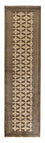 Løber Turkaman-tæppe - 285 x 79 cm - sand