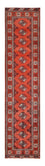 Løber Turkaman-tæppe - 333 x 96 cm - rød