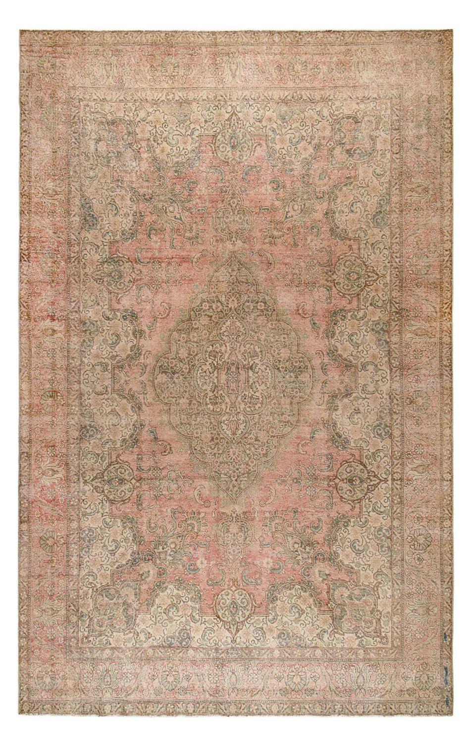 Vintage tæppe - 470 x 298 cm - mørk beige