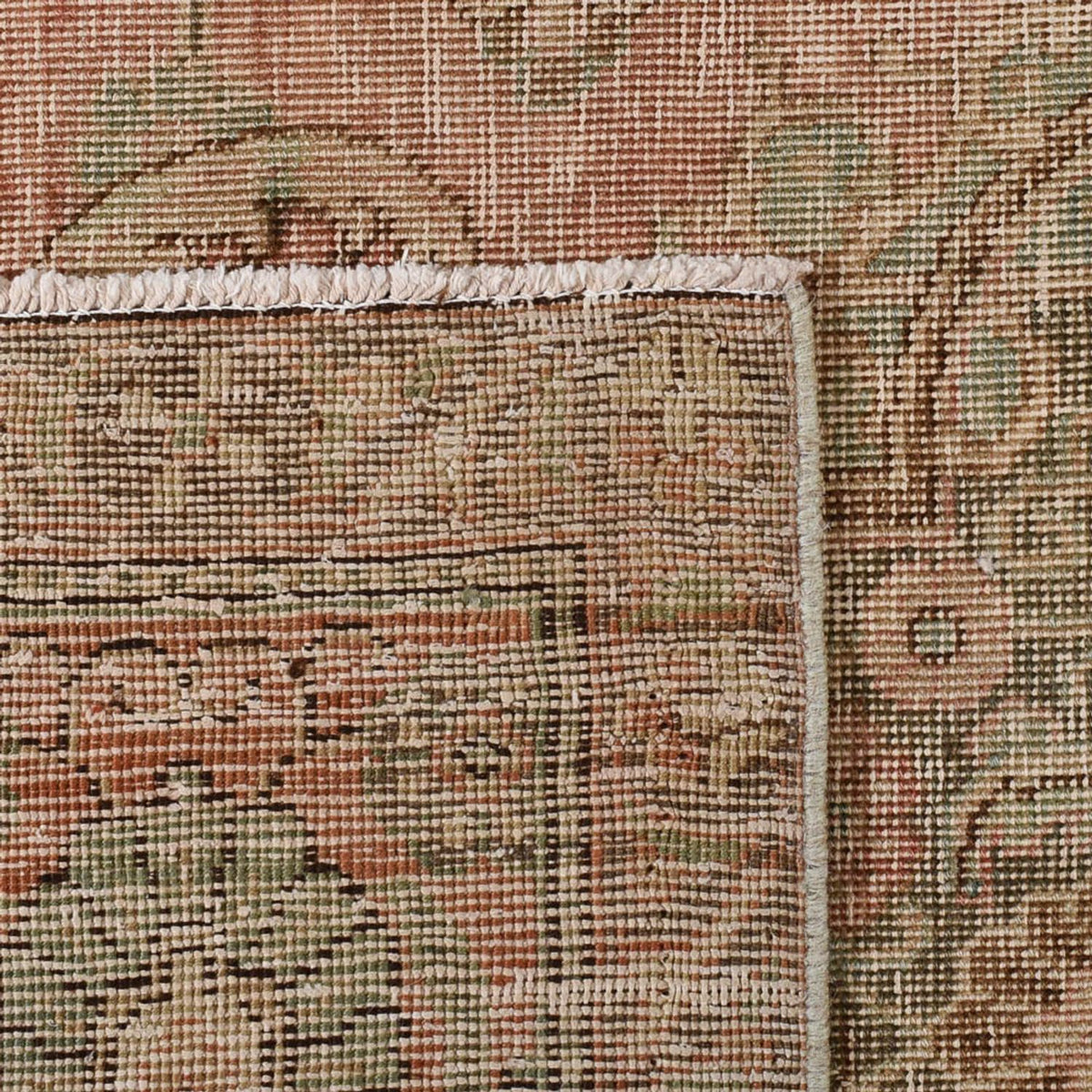 Vintage tæppe - 470 x 298 cm - mørk beige