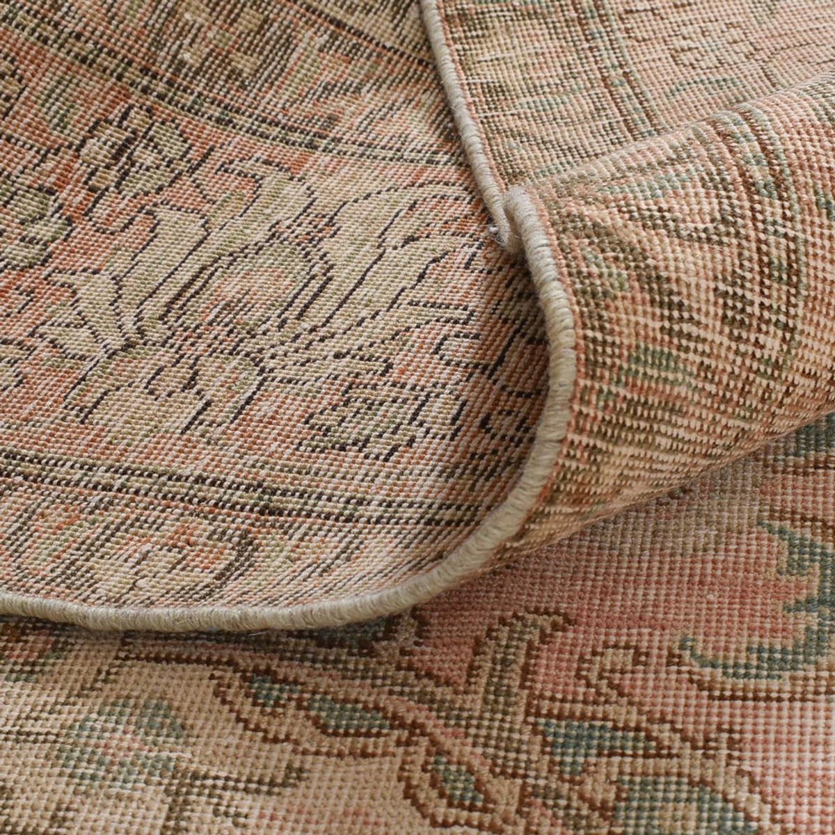 Vintage tæppe - 470 x 298 cm - mørk beige