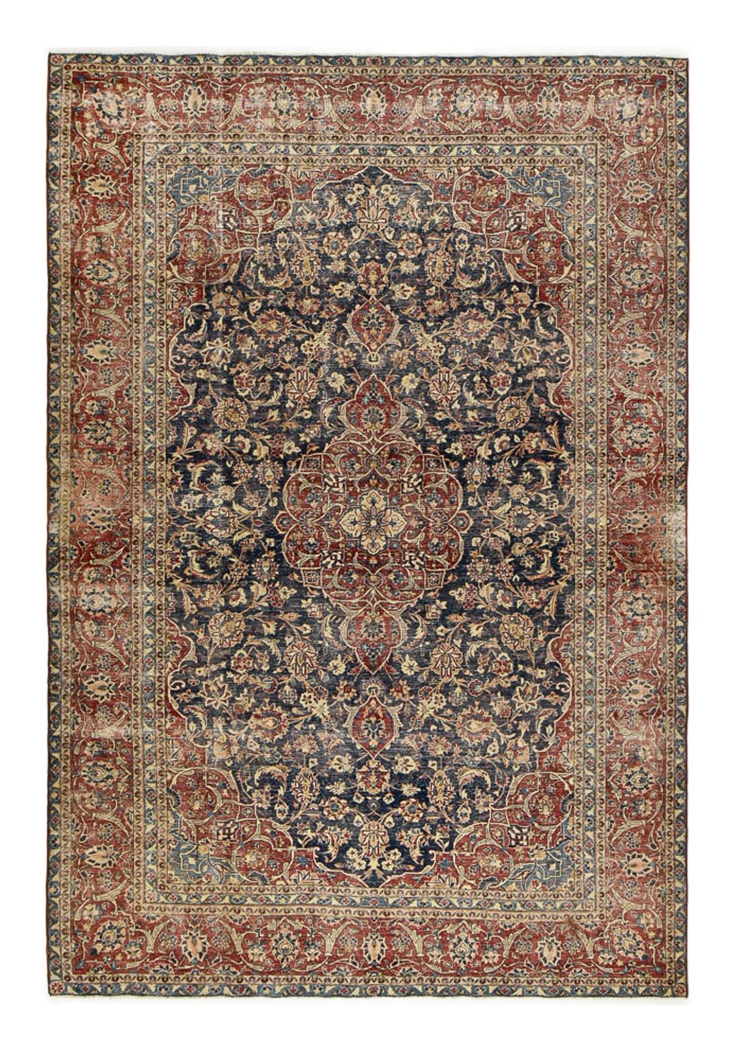 Vintage tæppe - 350 x 240 cm - lys brun