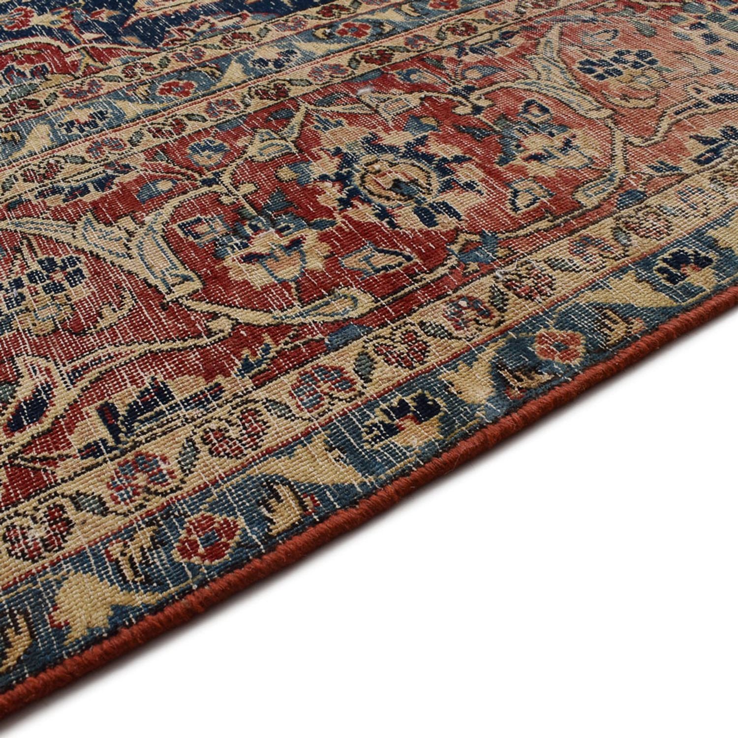 Vintage tæppe - 350 x 240 cm - lys brun
