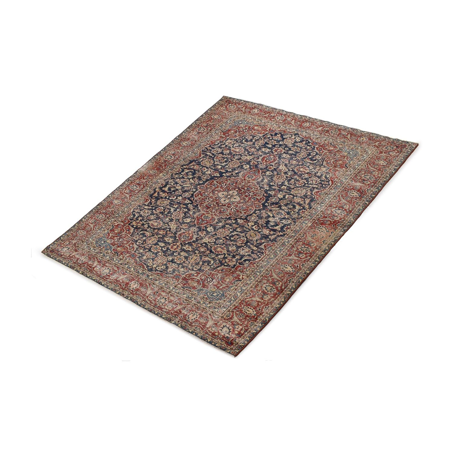 Vintage tæppe - 350 x 240 cm - lys brun