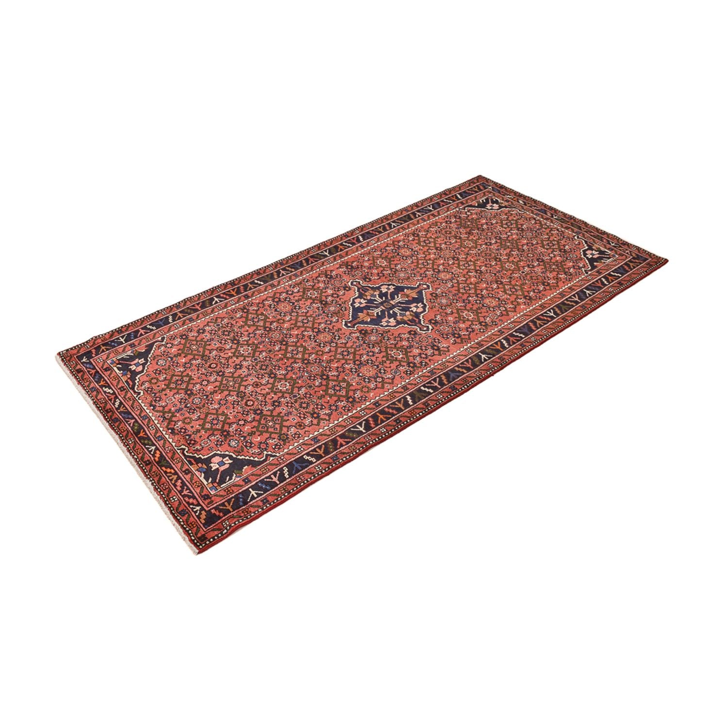 Løber Persisk tæppe - Nomadisk - 240 x 116 cm - lysrød