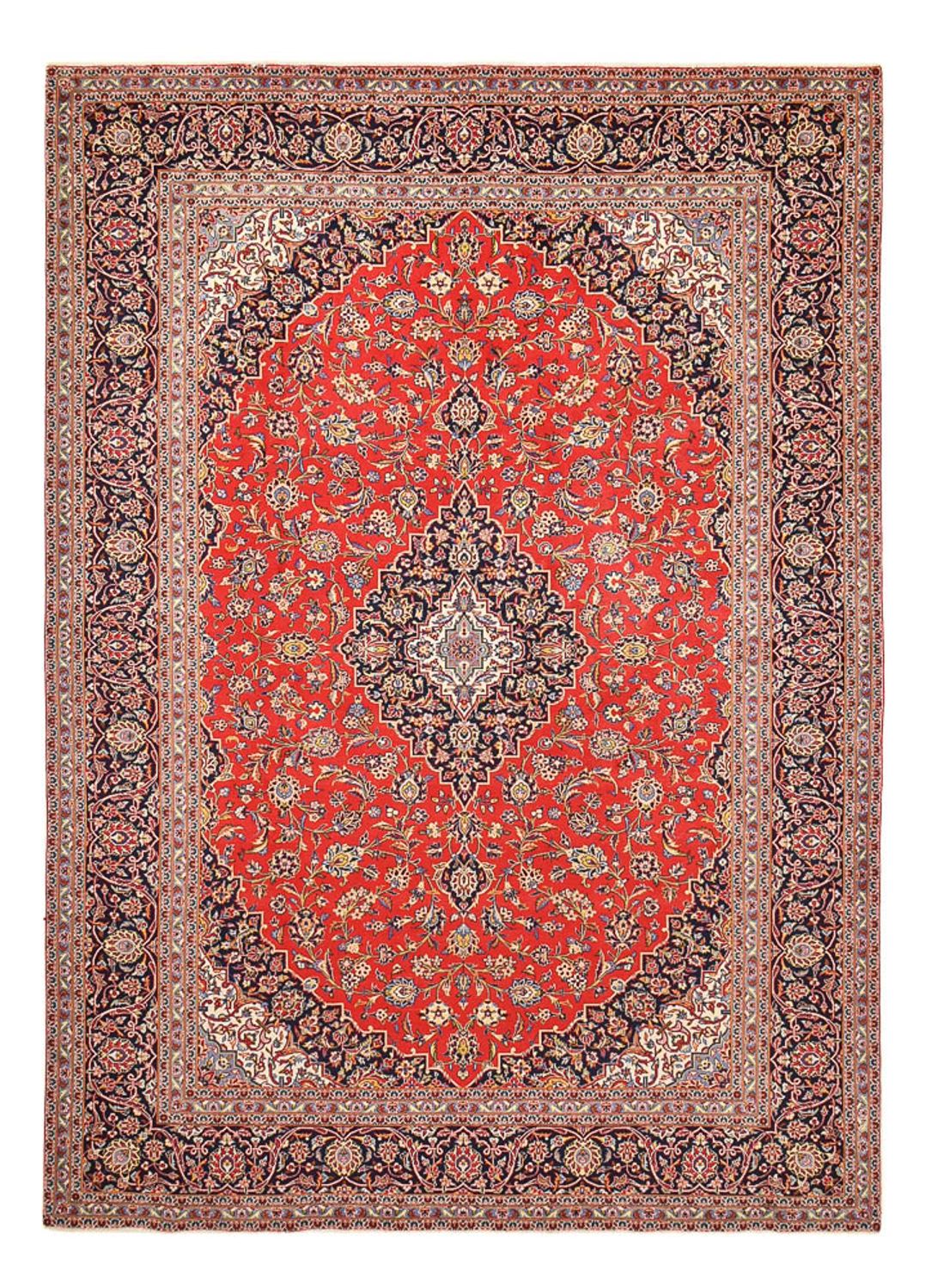 Persisk tæppe - Keshan - 405 x 290 cm - rød