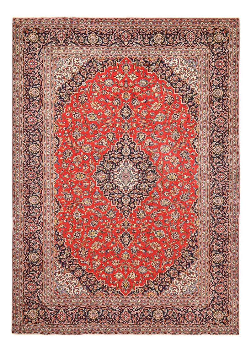 Persisk tæppe - Keshan - 405 x 290 cm - rød