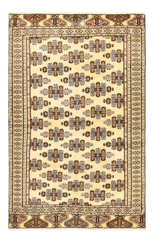 Turkaman-tæppe - 192 x 119 cm - sand