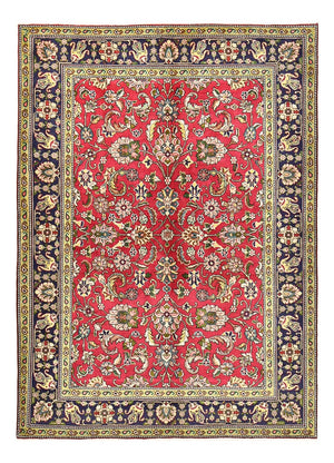 Persisk tæppe - Tabriz - 198 x 142 cm - rød
