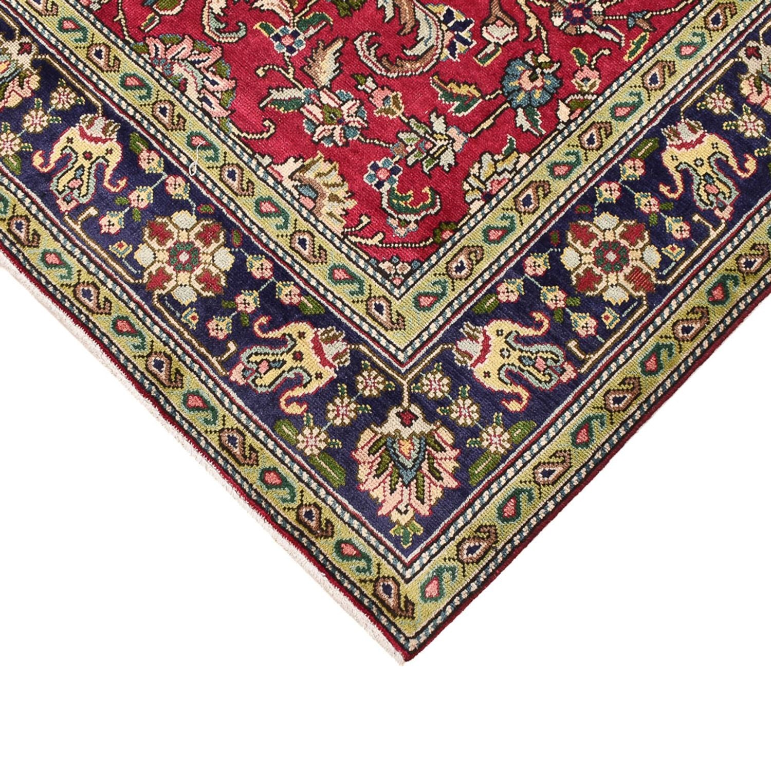 Persisk tæppe - Tabriz - 198 x 142 cm - rød