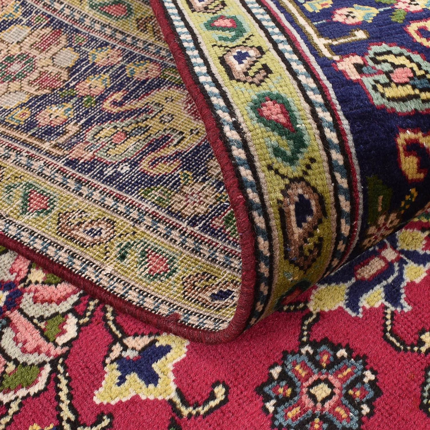 Persisk tæppe - Tabriz - 198 x 142 cm - rød