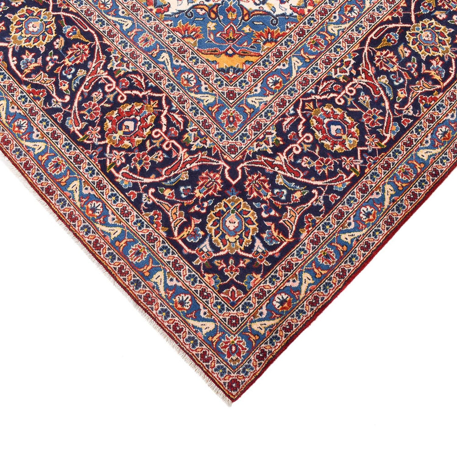 Persisk tæppe - Keshan - 422 x 290 cm - rød