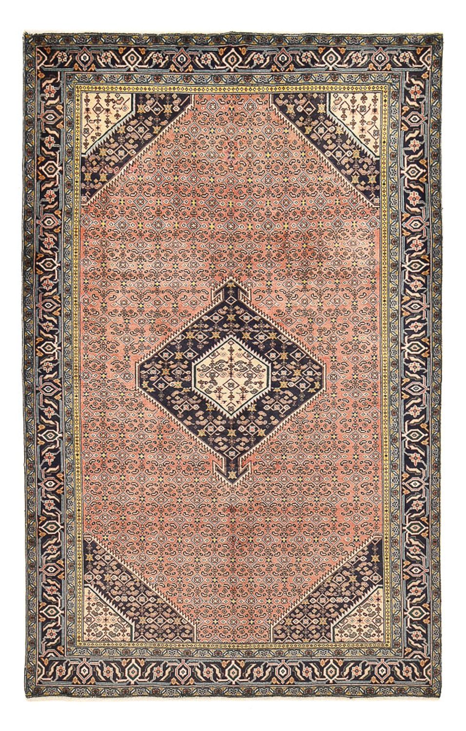 Persisk tæppe - Nomadisk - 300 x 195 cm - lysrød