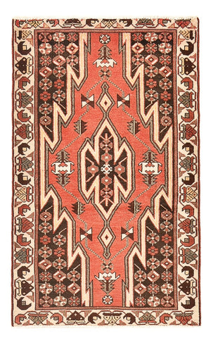 Persisk tæppe - Nomadisk - 125 x 75 cm - lysrød