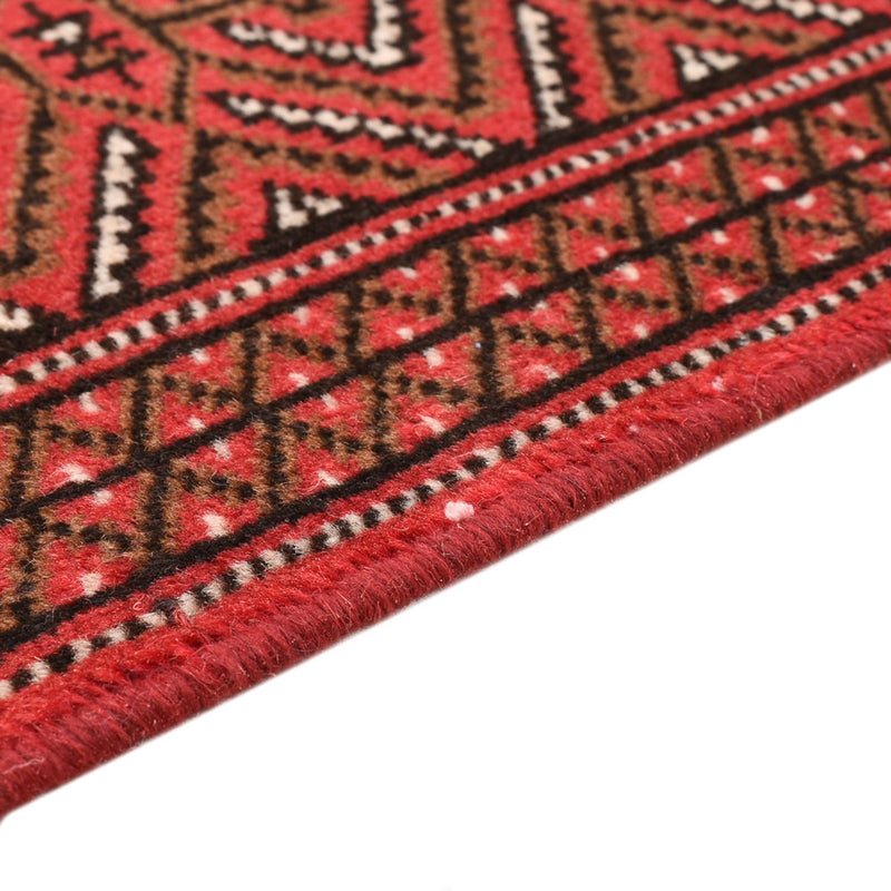 Turkaman-tæppe - 144 x 98 cm - rød