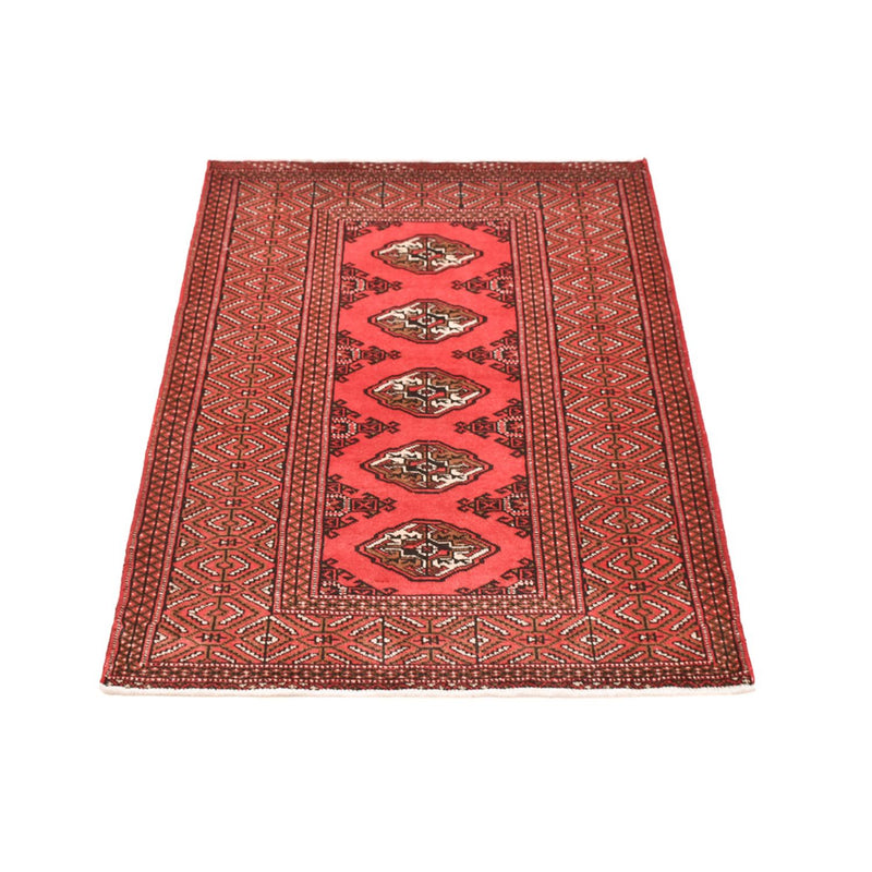 Turkaman-tæppe - 144 x 98 cm - rød