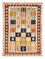 Gabbeh-tæppe - Persisk - 143 x 103 cm - flerfarvet