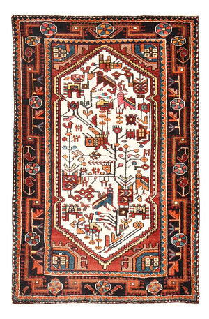 Persisk tæppe - Nomadisk - 142 x 93 cm - flerfarvet