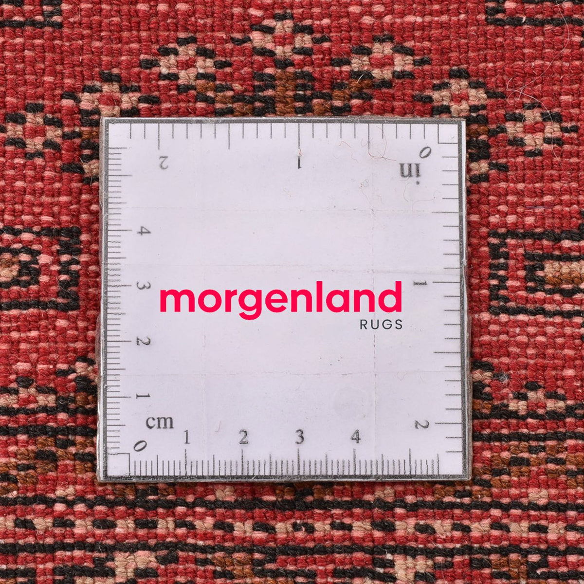 Turkaman-tæppe - 140 x 104 cm - rød