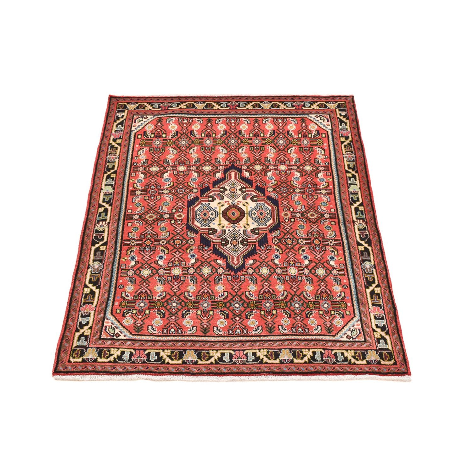 Persisk tæppe - Nomadisk - 143 x 109 cm - lysrød
