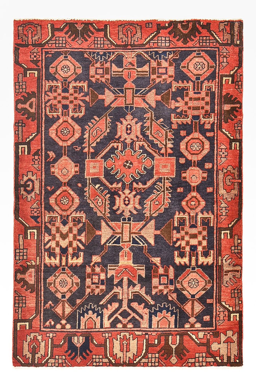 Persisk tæppe - Nomadisk - 159 x 106 cm - rød