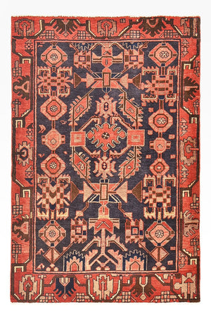 Persisk tæppe - Nomadisk - 159 x 106 cm - rød