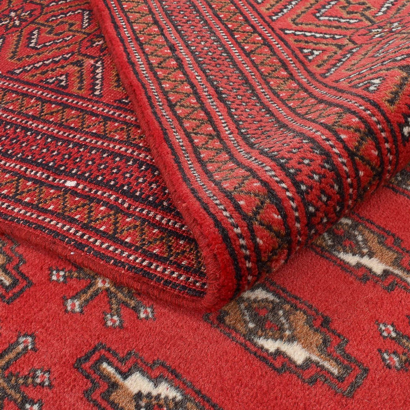 Turkaman-tæppe - 385 x 304 cm - rød