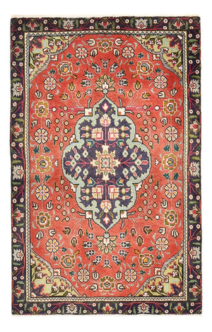 Persisk tæppe - Tabriz - 139 x 90 cm - lysrød