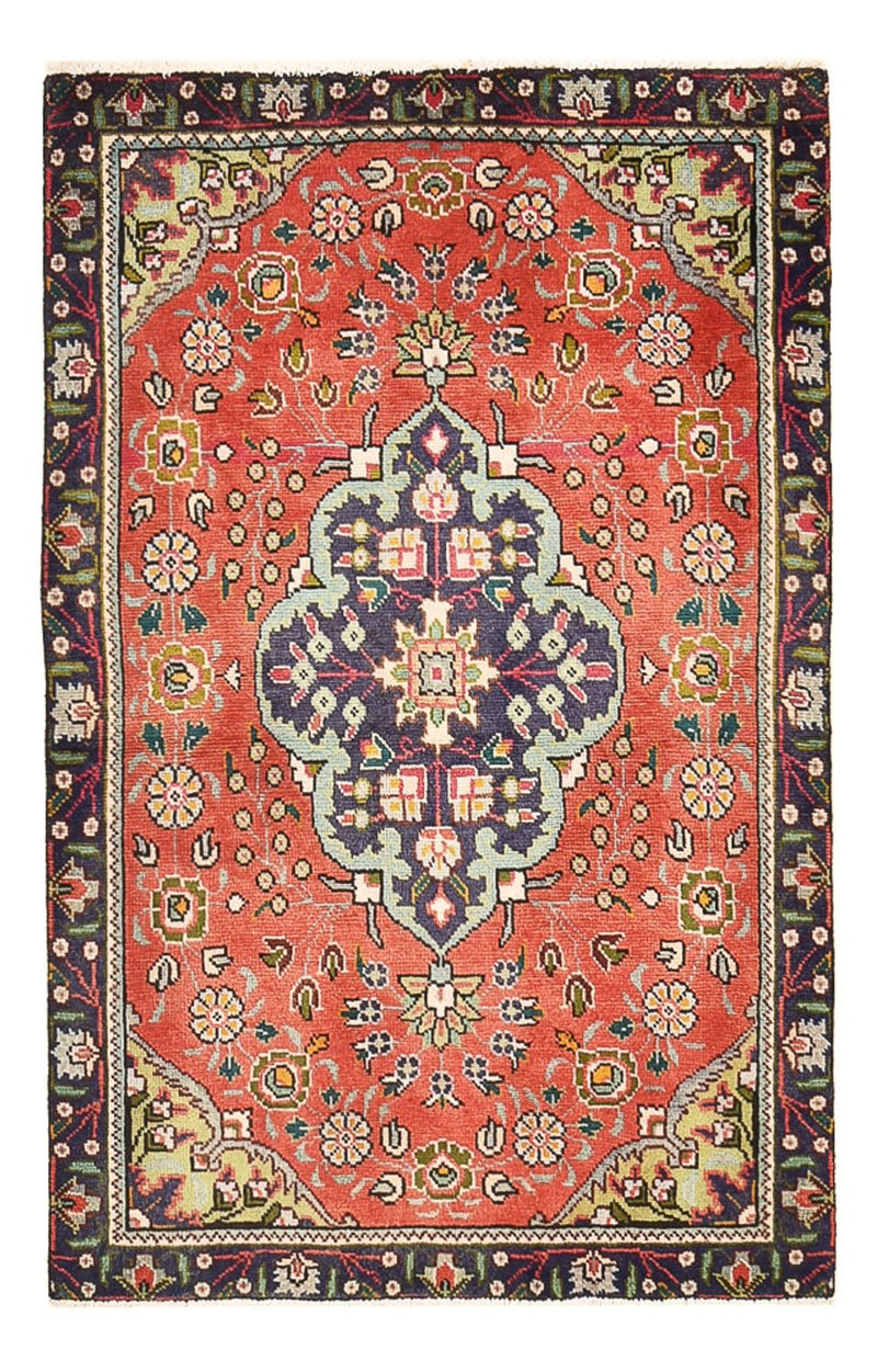 Persisk tæppe - Tabriz - 139 x 90 cm - lysrød
