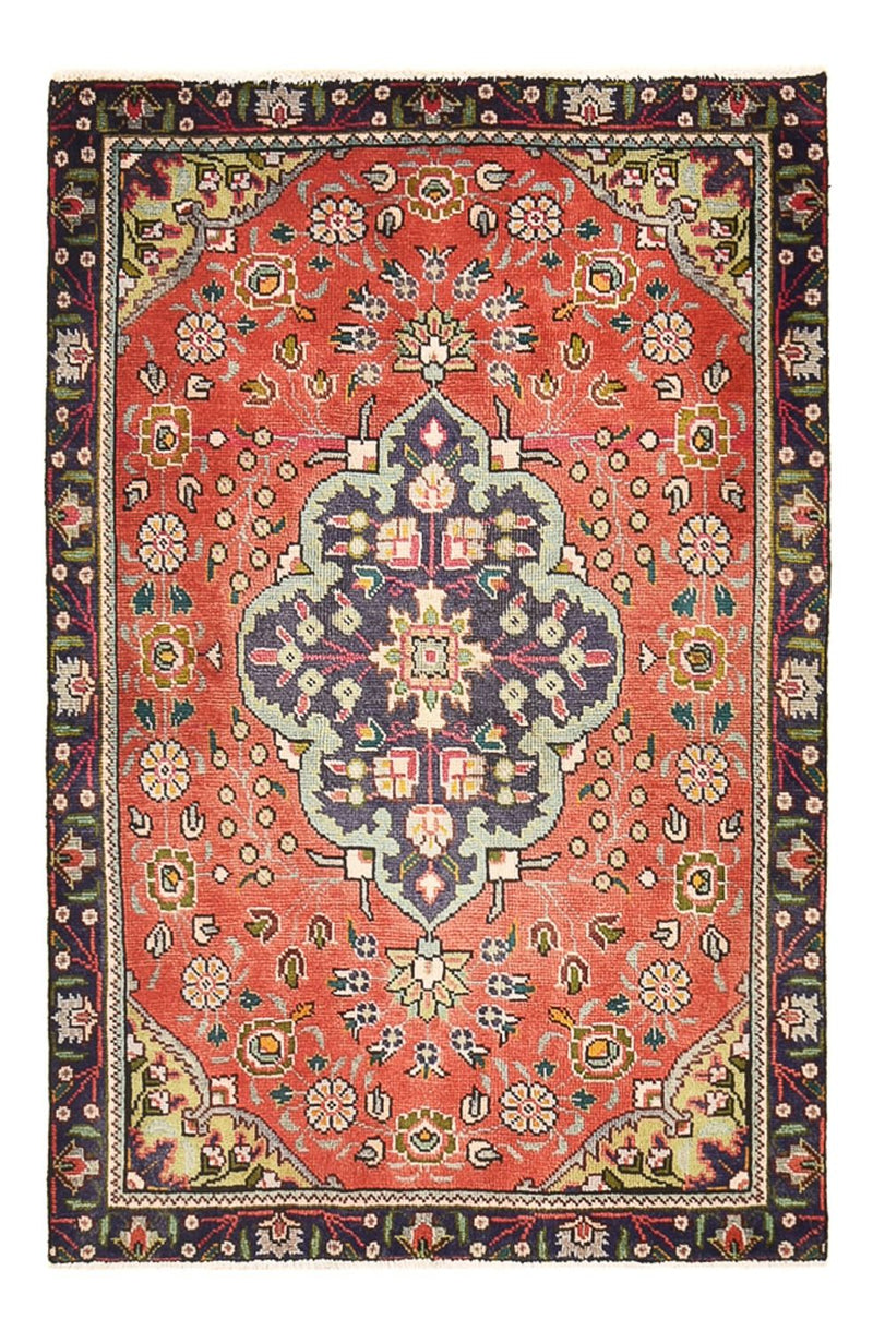 Persisk tæppe - Tabriz - 141 x 90 cm - lysrød