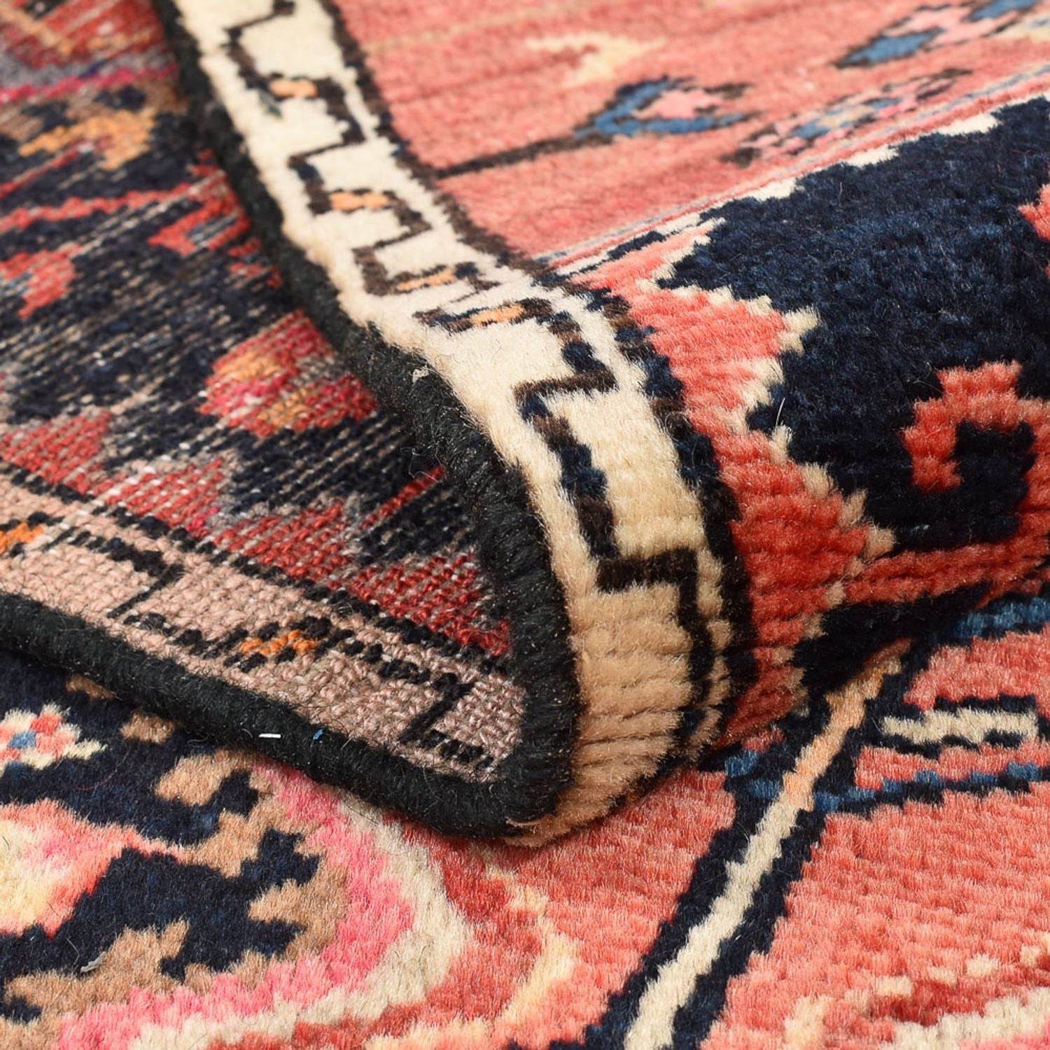 Persisk tæppe - Nomadisk - 153 x 93 cm - lysrød