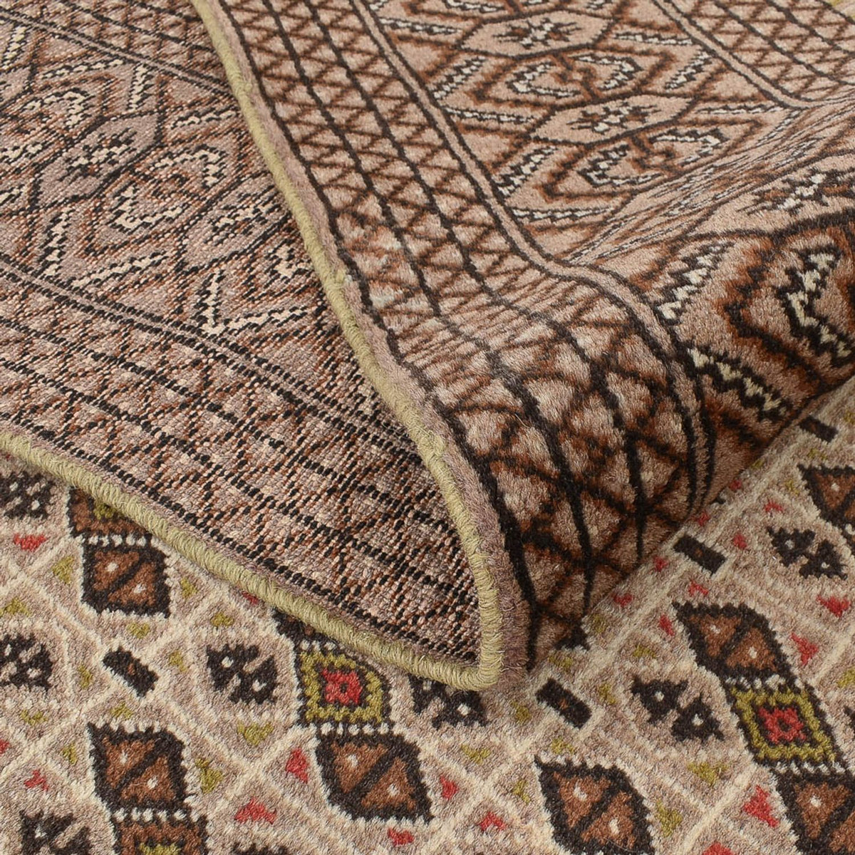 Turkaman-tæppe - 374 x 294 cm - sand