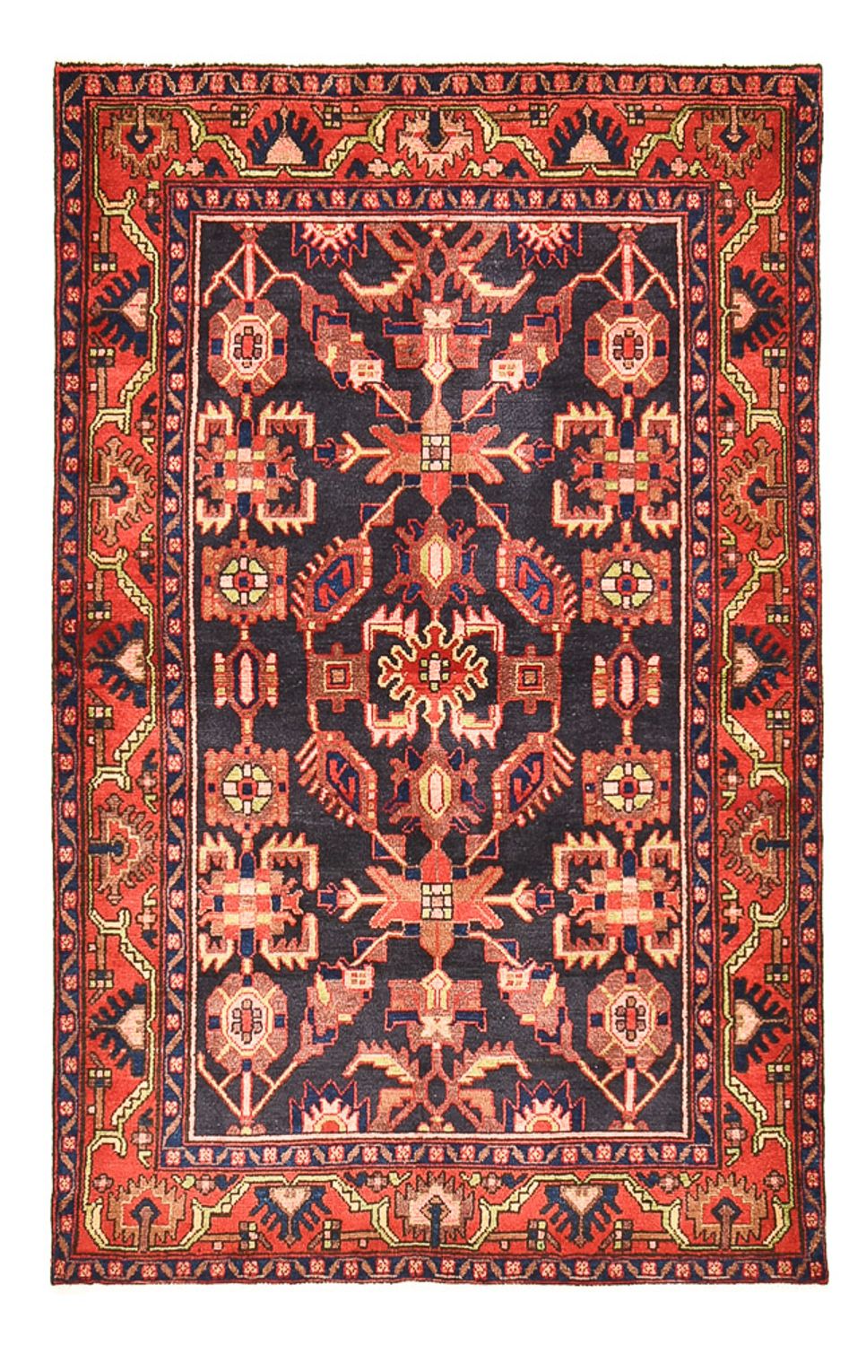 Persisk tæppe - Nomadisk - 205 x 131 cm - flerfarvet