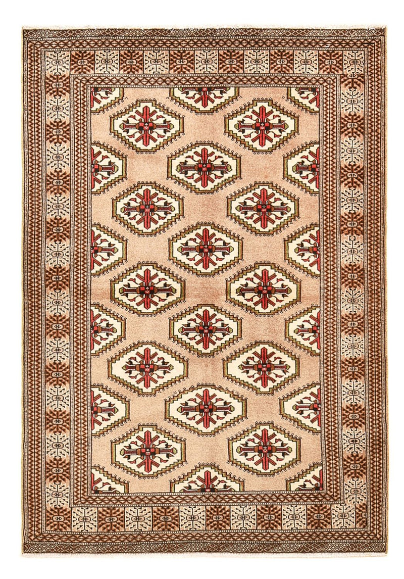 Turkaman-tæppe - 191 x 134 cm - sand