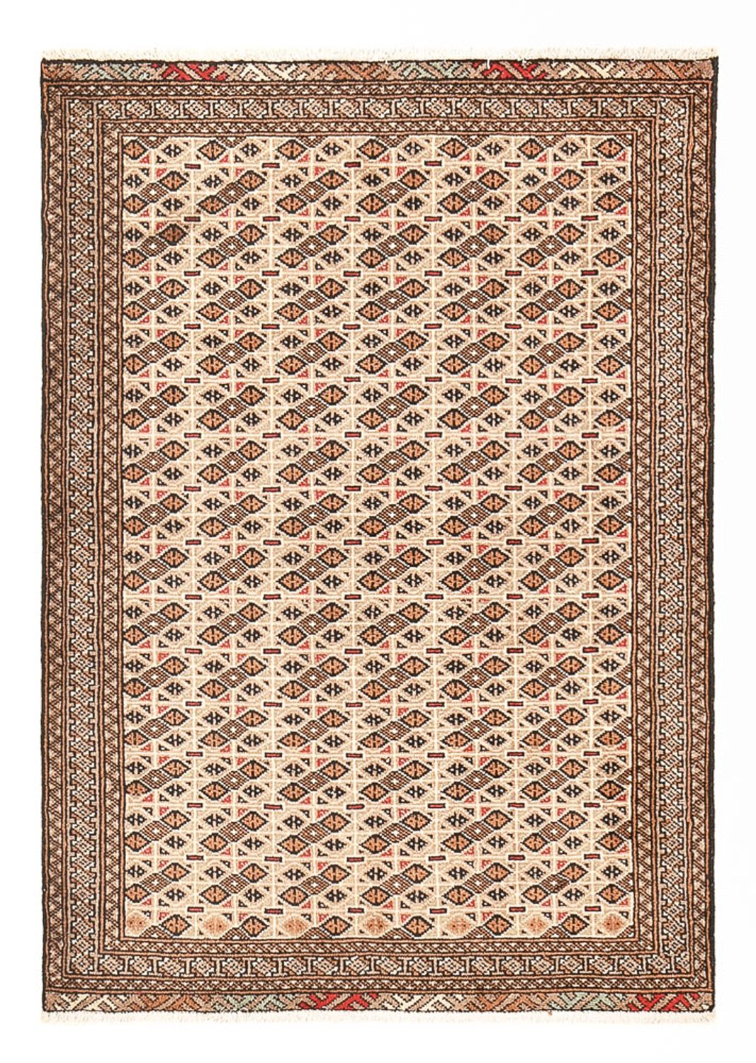 Turkaman-tæppe - 141 x 100 cm - sand