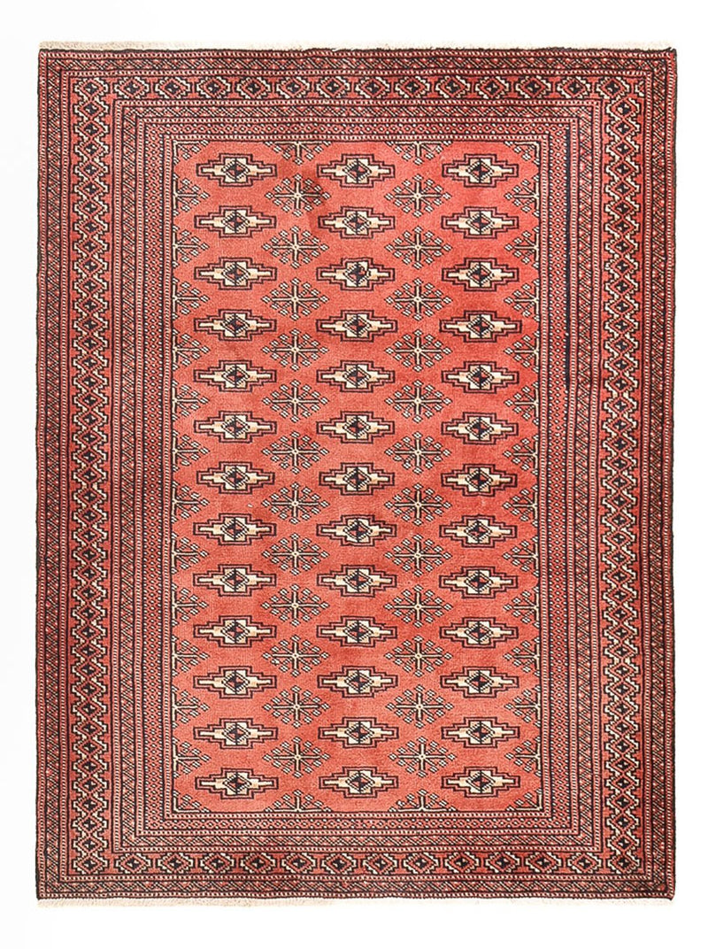 Turkaman-tæppe - 132 x 99 cm - rød