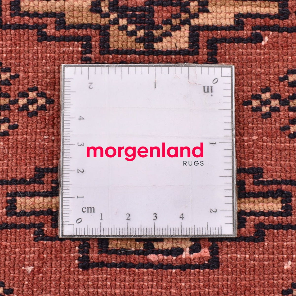 Turkaman-tæppe - 132 x 99 cm - rød