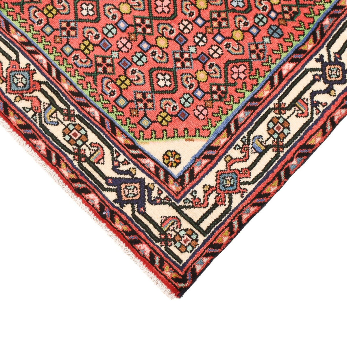 Persisk tæppe - Nomadisk - 132 x 91 cm - rød